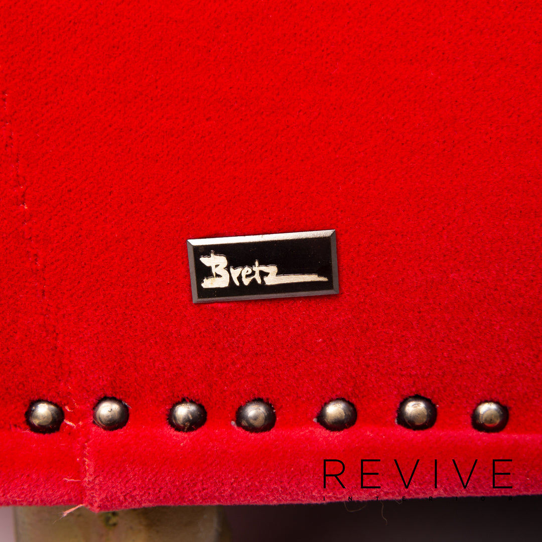 Bretz Gaudi Fabric Armchair Red #14358