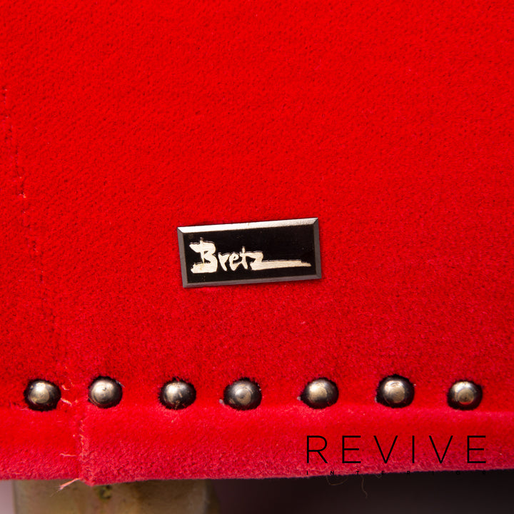 Bretz Gaudi Fabric Armchair Red #14358