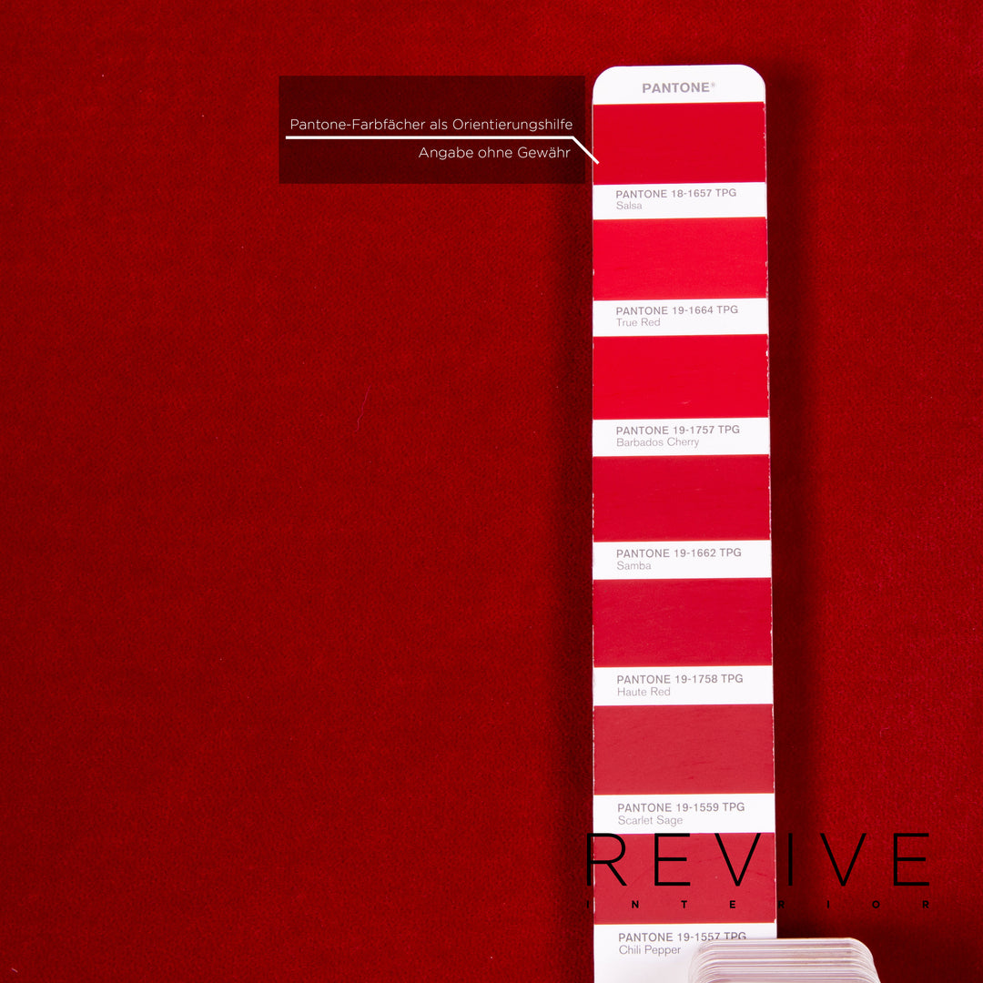 Bretz Gaudi Fabric Armchair Red #14358