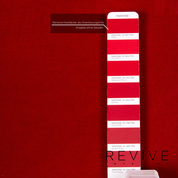 Bretz Gaudi Fabric Armchair Red #14358