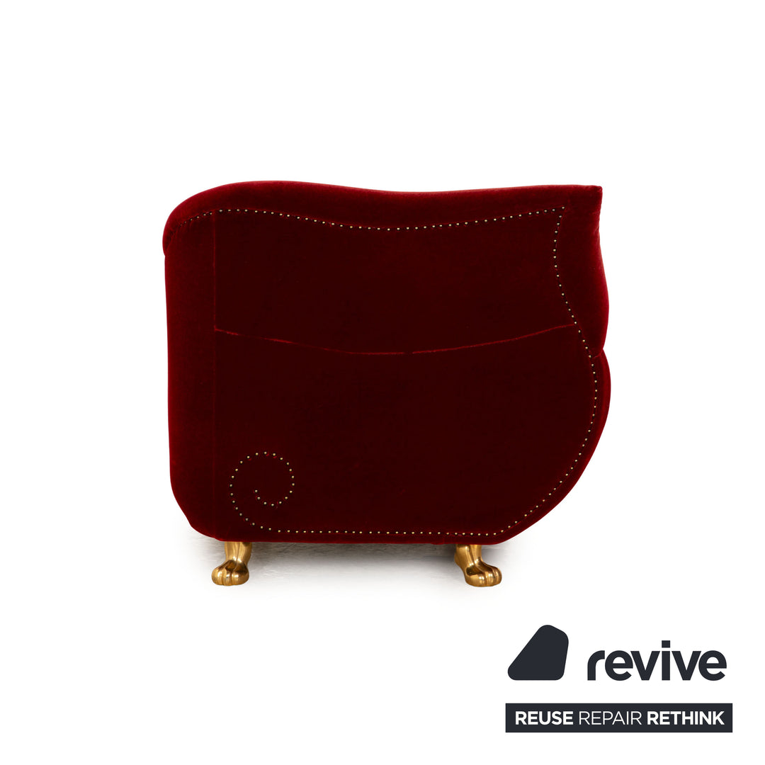 Bretz Gaudi fabric armchair red