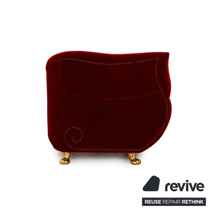 Bretz Gaudi fabric armchair red