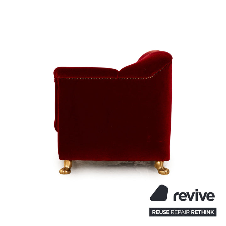 Bretz Gaudi fabric armchair red