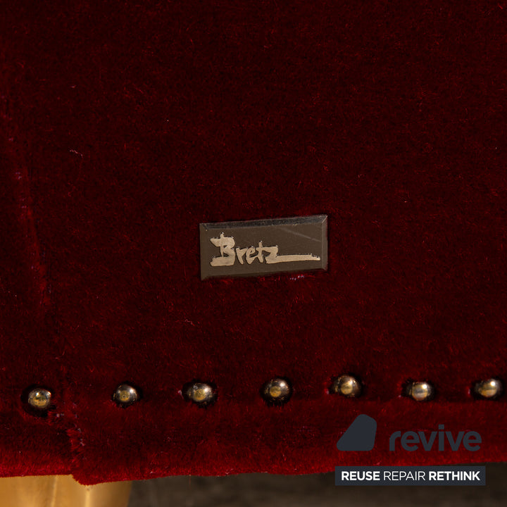 Bretz Gaudi fabric armchair red