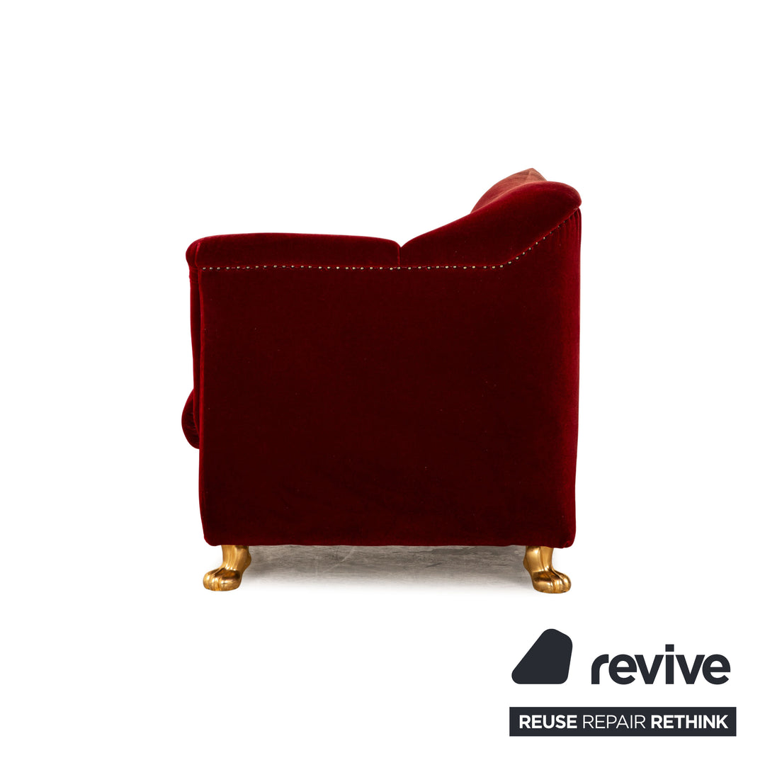 Bretz Gaudi fabric armchair red