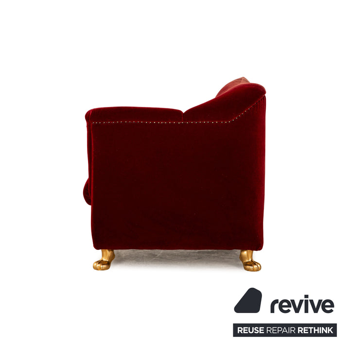 Bretz Gaudi fabric armchair red