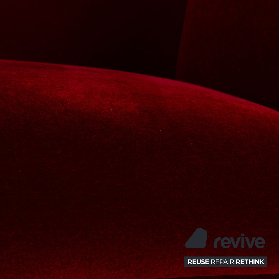 Bretz Gaudi fabric armchair red