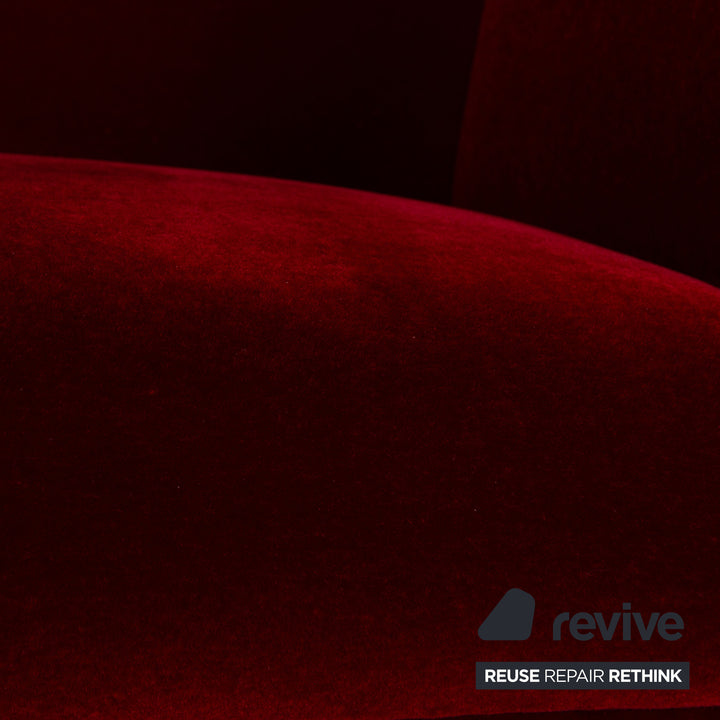 Bretz Gaudi fabric armchair red