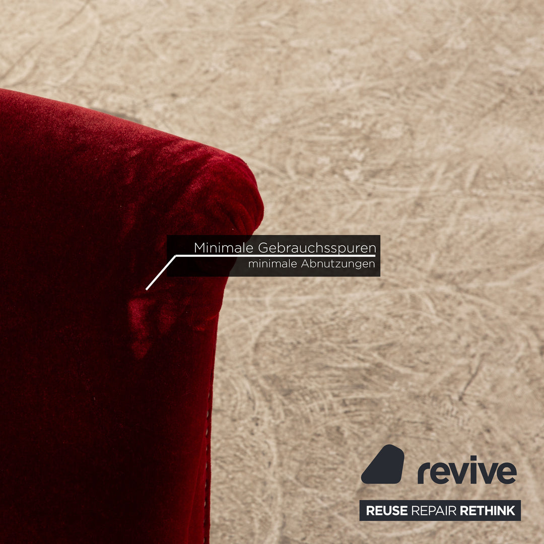 Bretz Gaudi fabric armchair red