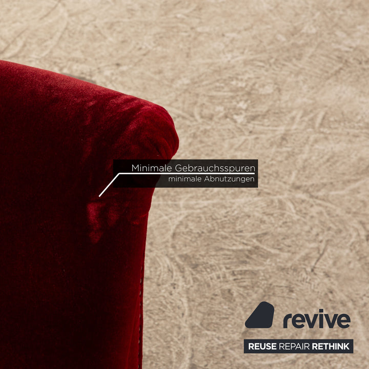 Bretz Gaudi fabric armchair red