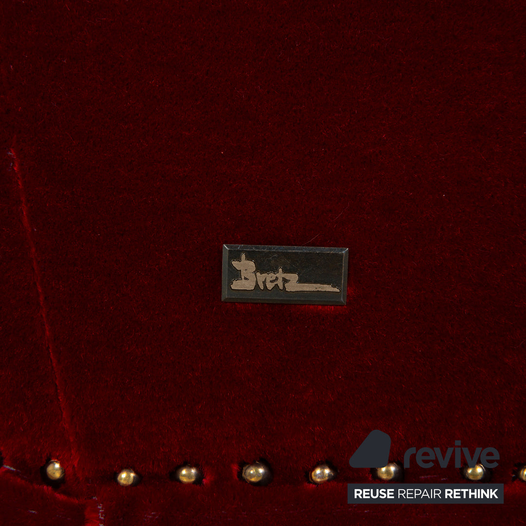 Bretz Gaudi fabric armchair red