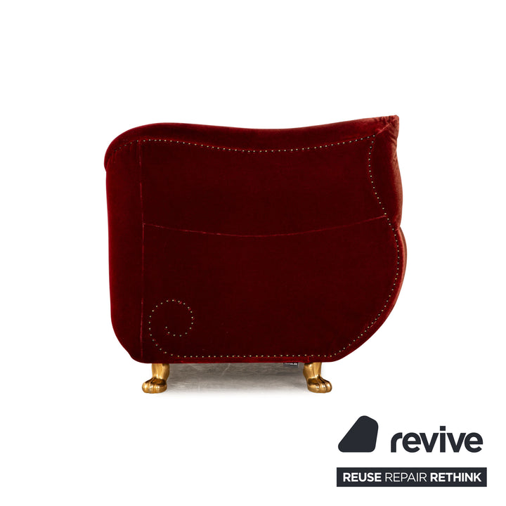 Bretz Gaudi fabric armchair red