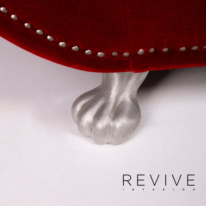 Bretz Gaudi Fabric Armchair Red Velvet #14727