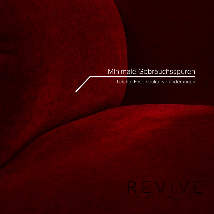 Bretz Gaudi Fabric Armchair Red Velvet #14727