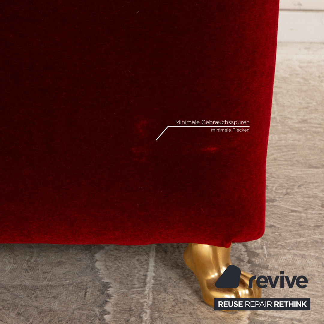 Bretz Gaudi fabric armchair red