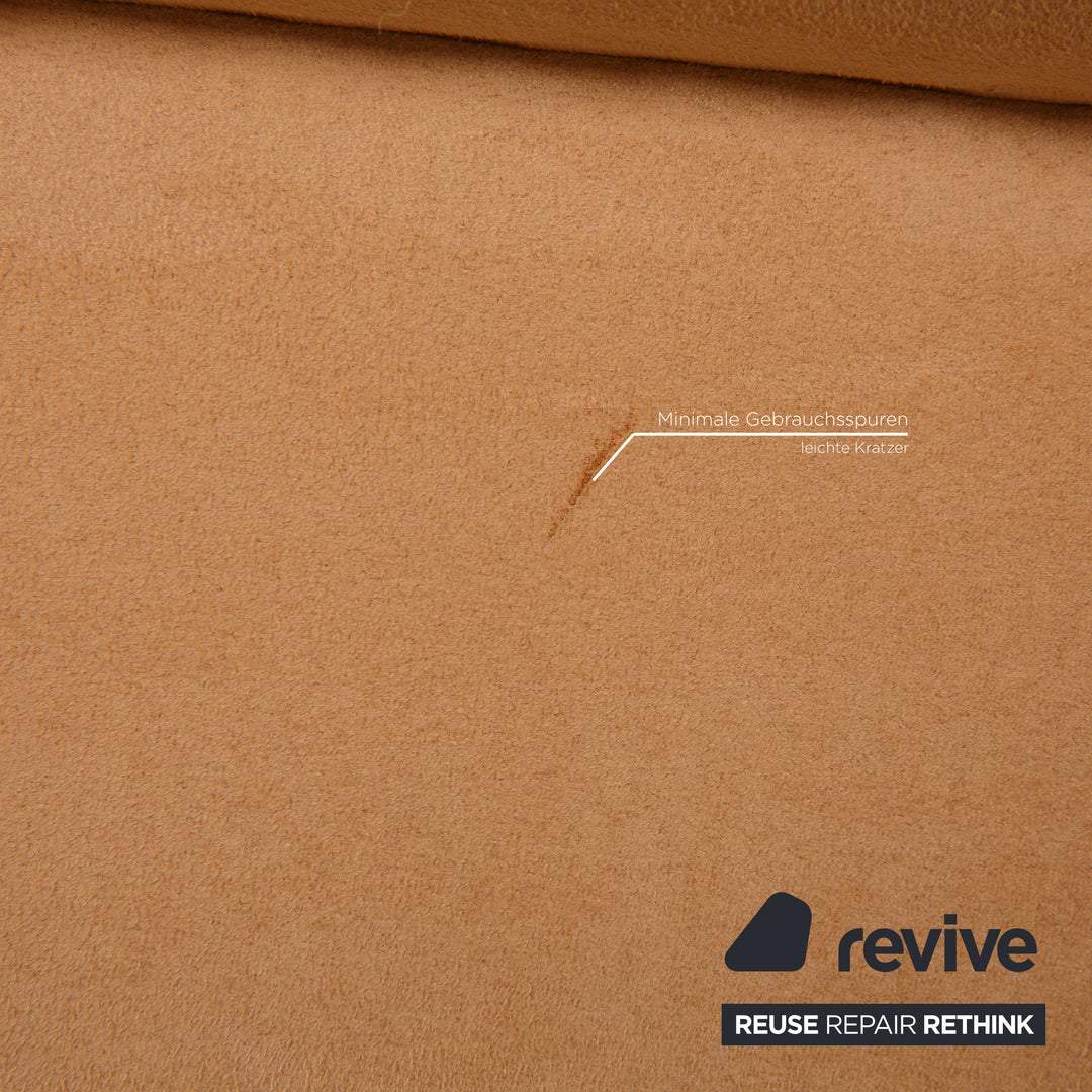 Bretz Gaudi fabric sofa beige three seater couch