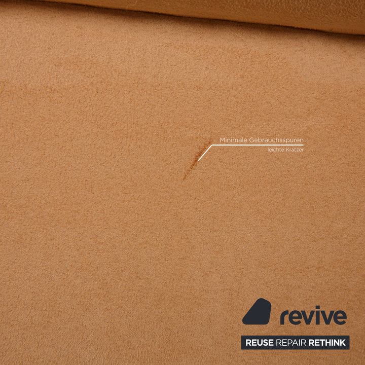 Bretz Gaudi fabric sofa beige three seater couch