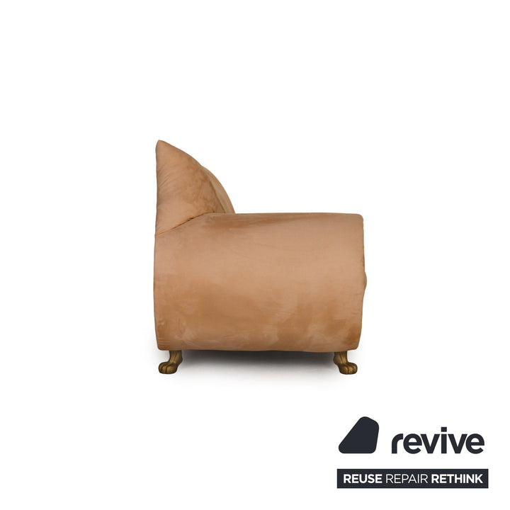 Bretz Gaudi fabric sofa beige three seater couch