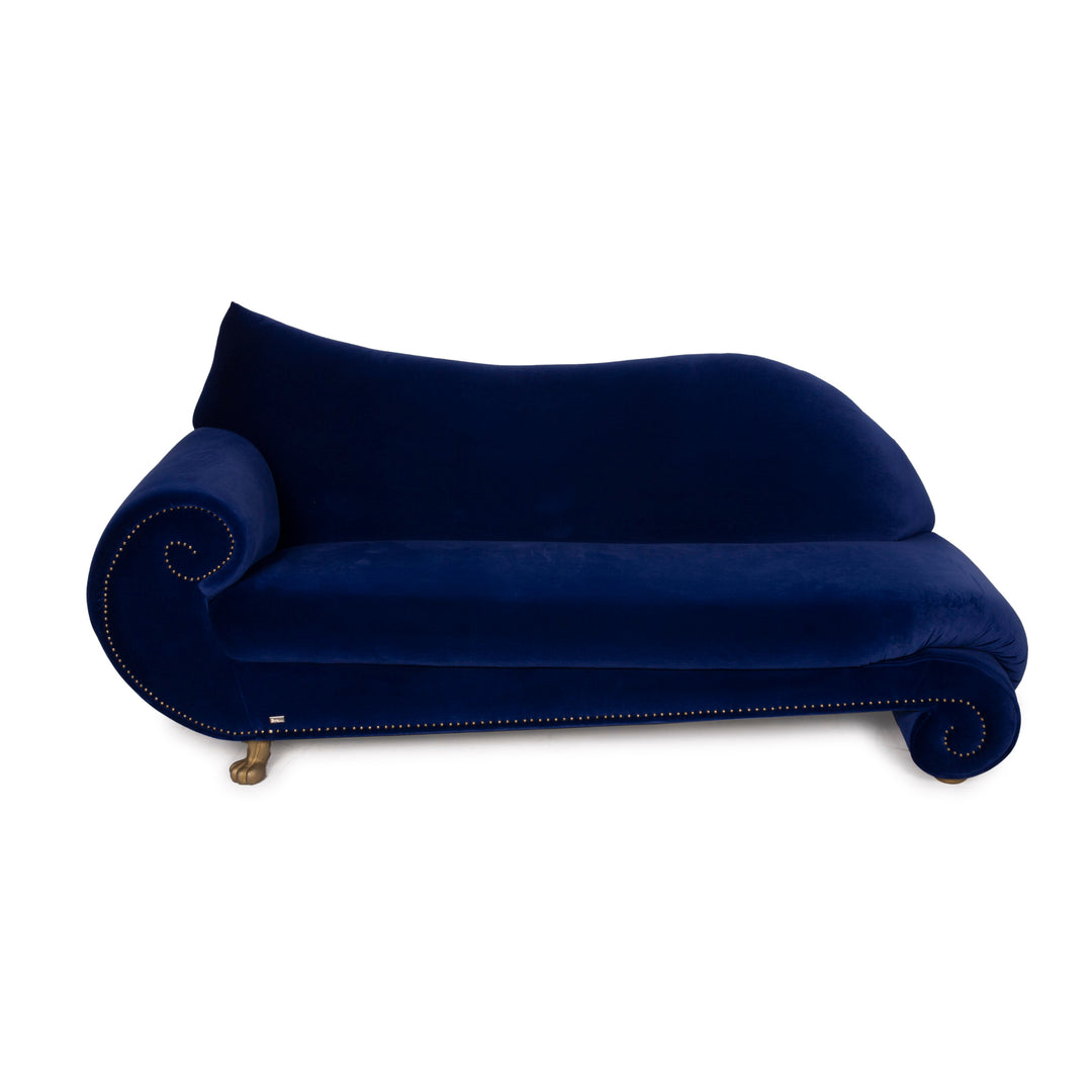 Bretz Gaudi fabric sofa blue velvet three seater