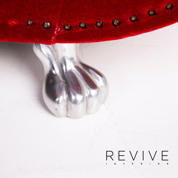 Bretz Gaudi fabric sofa set red three-seater armchair velvet #14964