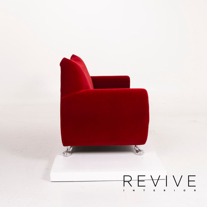 Bretz Gaudi fabric sofa set red three-seater armchair velvet #14964