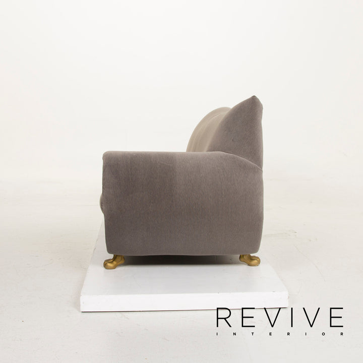 Bretz Gaudi Fabric Sofa Gray Three Seater Velvet #15153