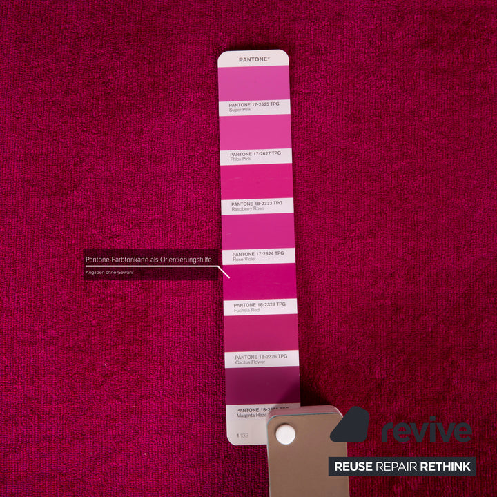 Bretz Gaudi Fabric Sofa Pink Two Seater Couch