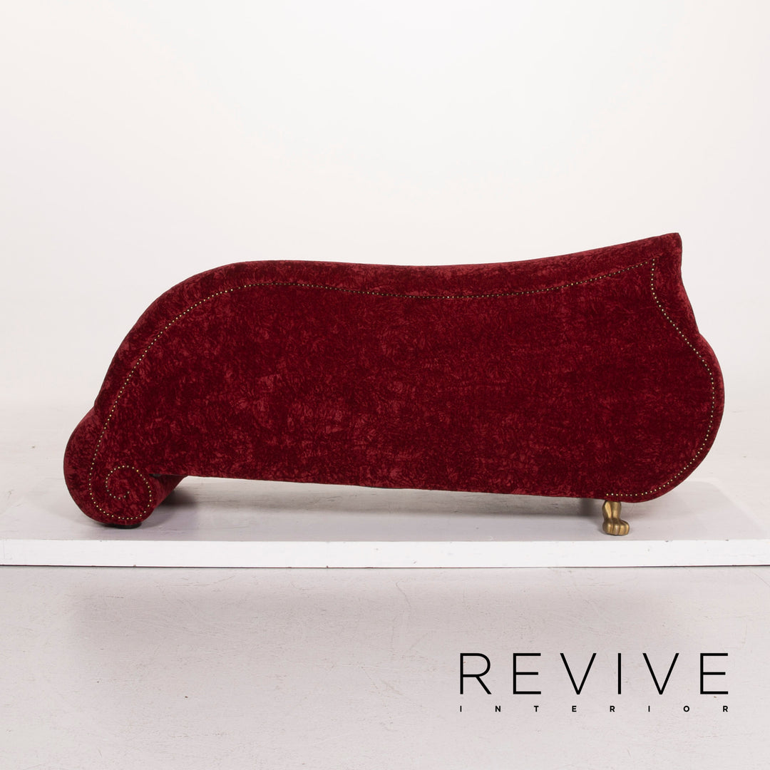 Bretz Gaudi Fabric Sofa Red Three Seater Velvet #14986