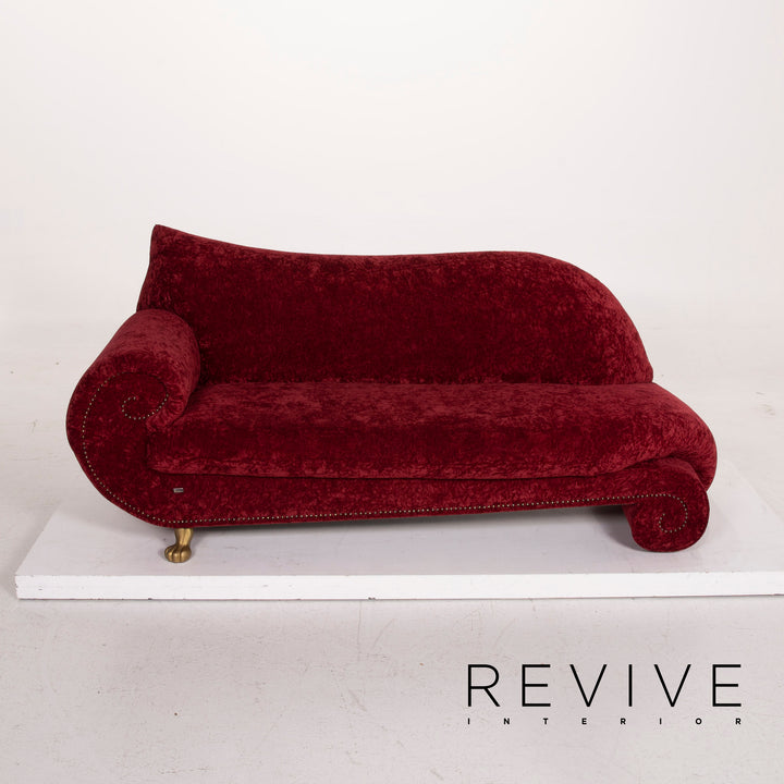 Bretz Gaudi Fabric Sofa Red Three Seater Velvet #14986