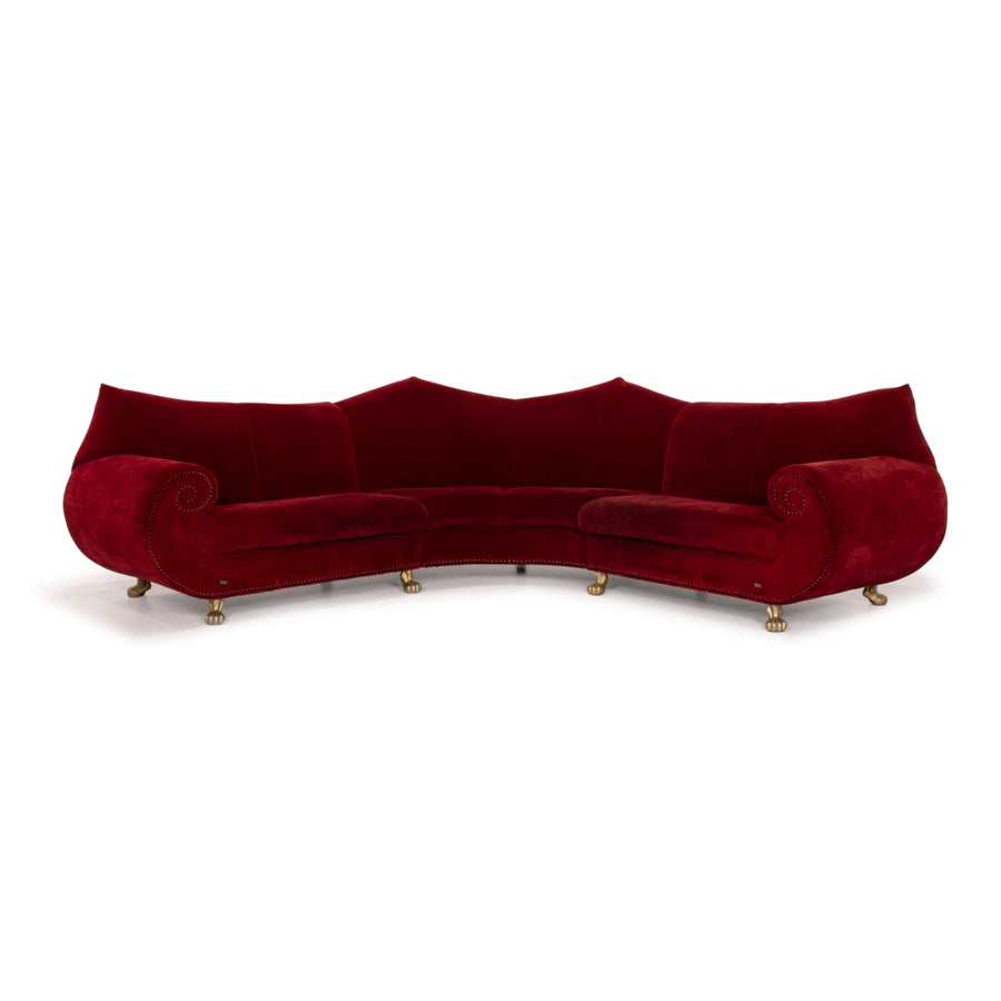 Bretz Gaudi fabric sofa red corner sofa velvet