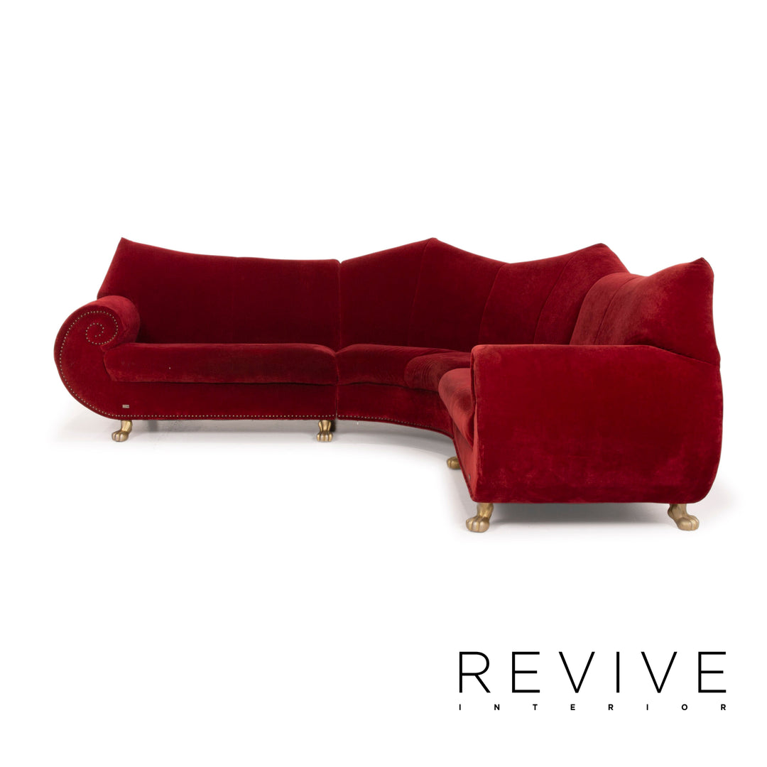 Bretz Gaudi fabric sofa red corner sofa velvet