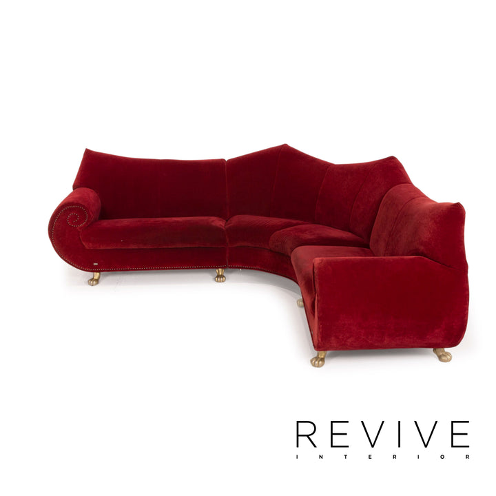 Bretz Gaudi fabric sofa red corner sofa velvet