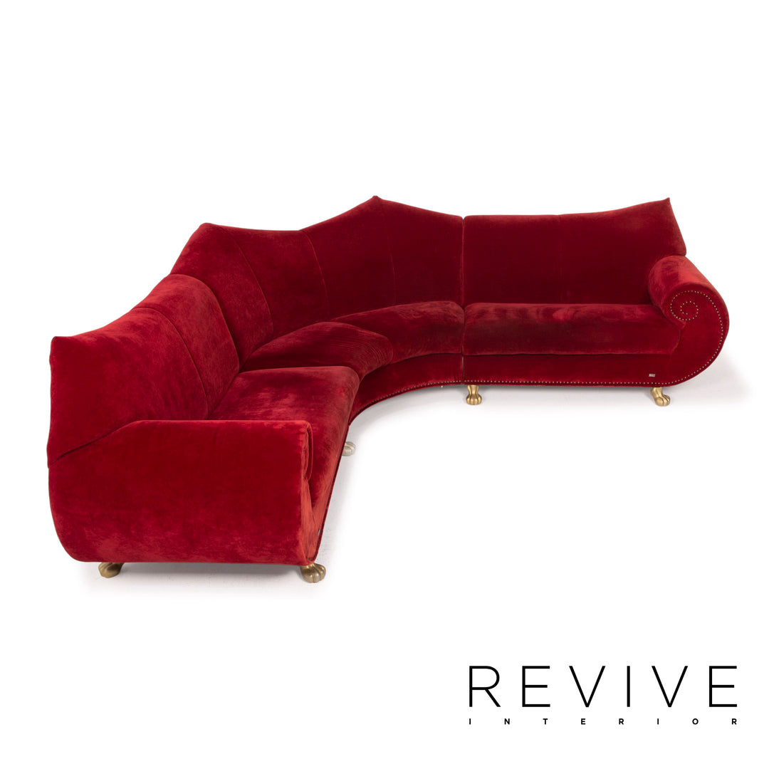Bretz Gaudi fabric sofa red corner sofa velvet