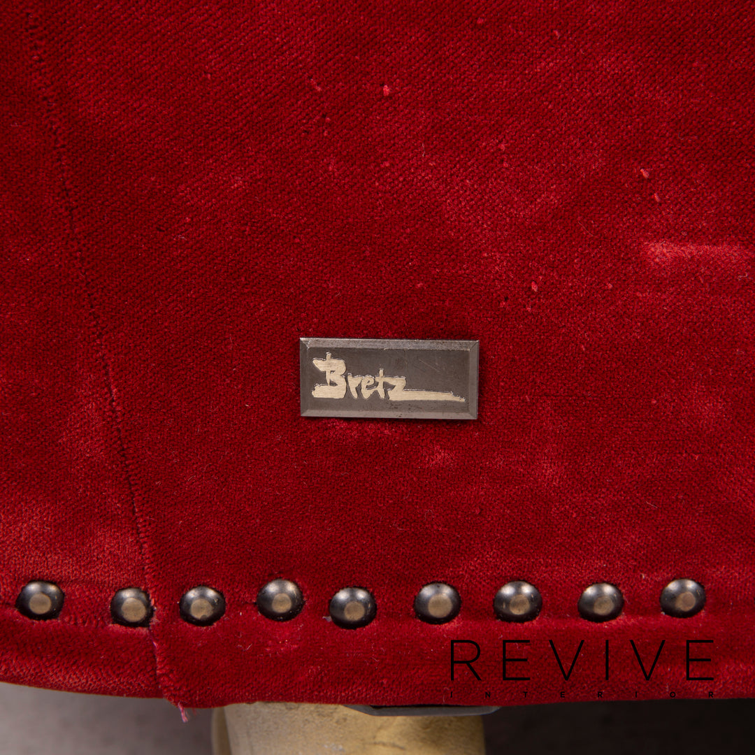 Bretz Gaudi fabric sofa red corner sofa velvet