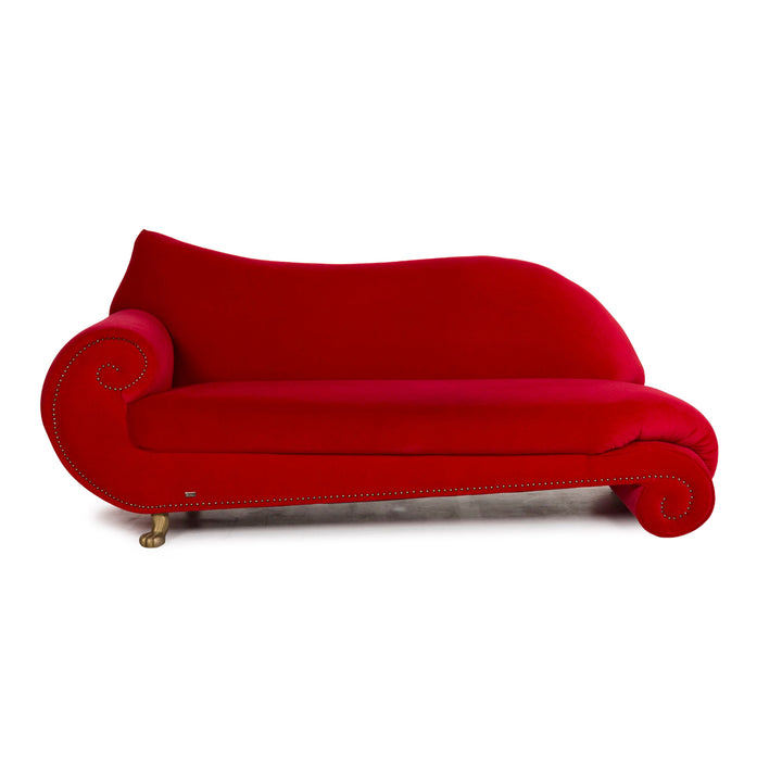 Bretz Gaudi Fabric Sofa Red Three Seater Couch #12590