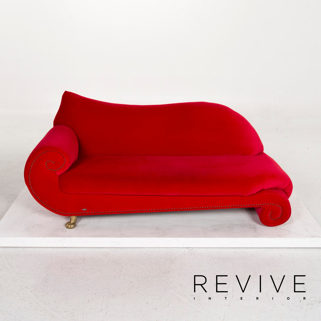 Bretz Gaudi Fabric Sofa Red Three Seater Couch #12590