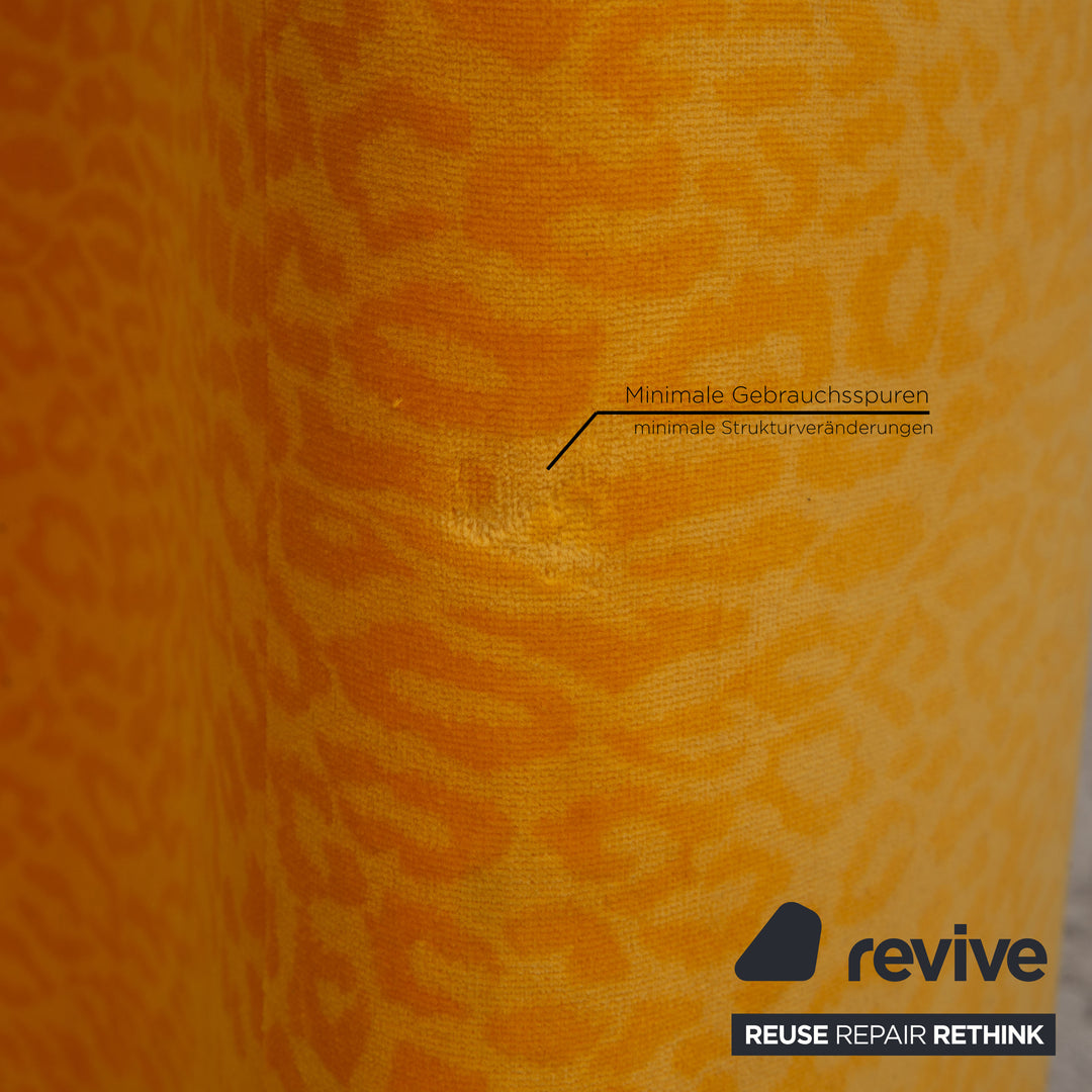 Bretz glass dining table yellow