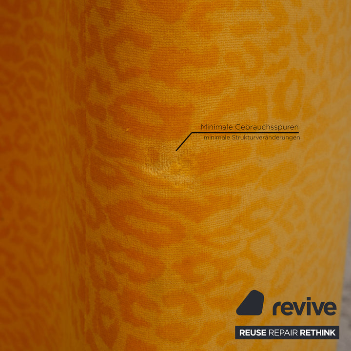 Bretz glass dining table yellow