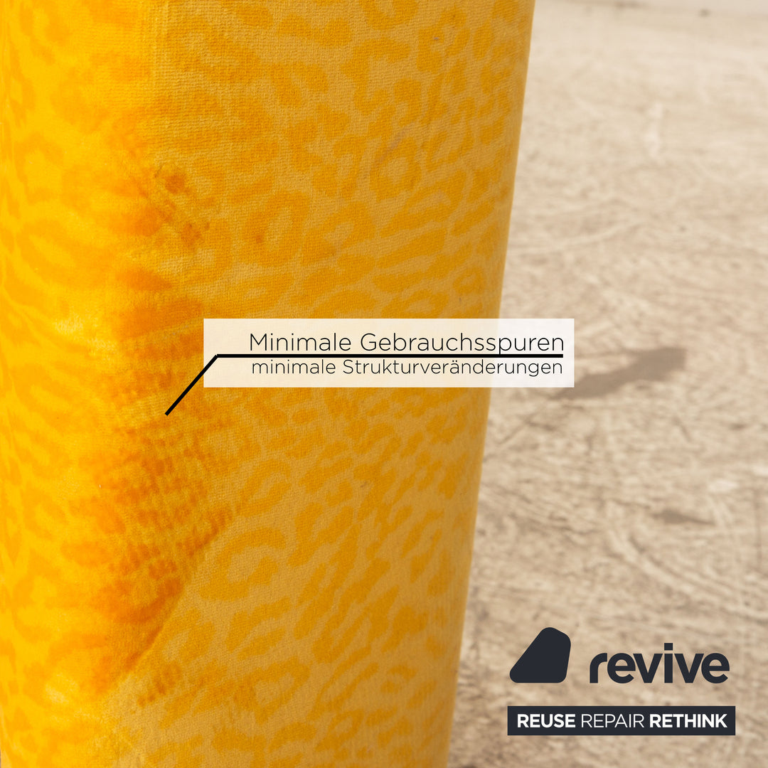 Bretz glass dining table yellow