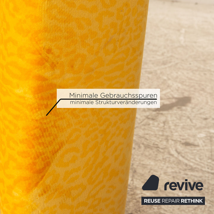 Bretz glass dining table yellow