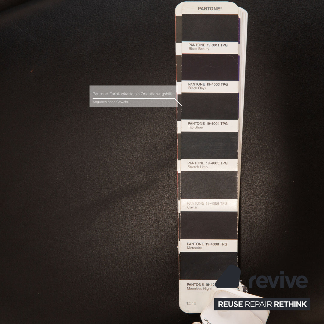 Bretz Highland B132 Leather Rocking Armchair Black incl. footstool