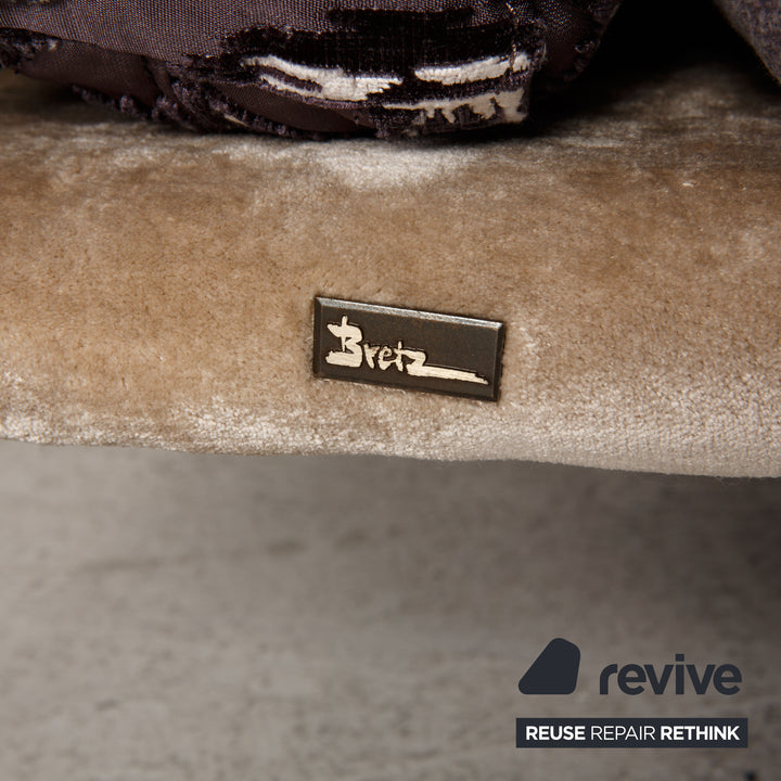 Bretz Kauai Fabric Sofa Purple Corner Sofa Couch