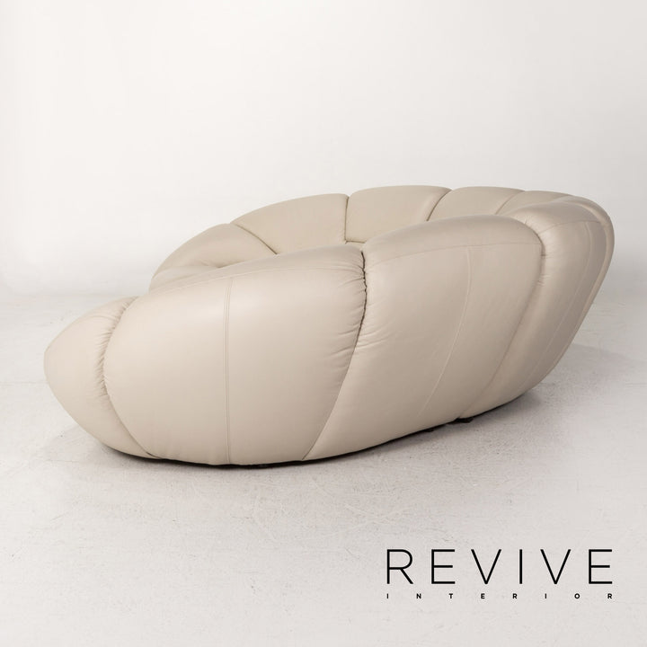 Bretz Kautsch Leather Corner Sofa Gray Sofa Couch #13171