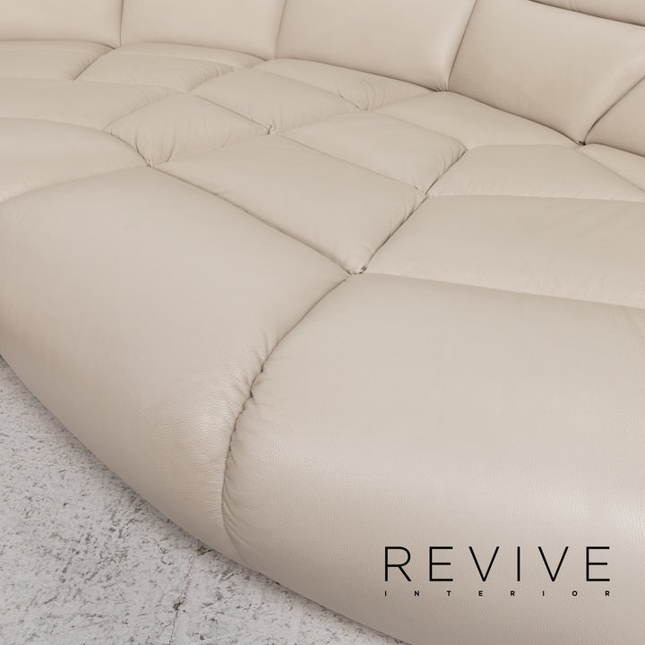 Bretz Kautsch Leather Corner Sofa Gray Sofa Couch #13171