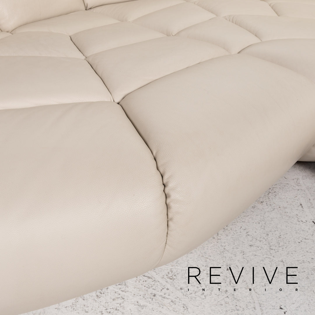 Bretz Kautsch Leather Corner Sofa Gray Sofa Couch #13171