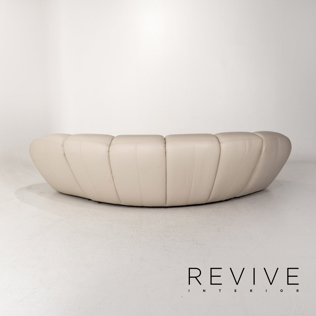 Bretz Kautsch Leather Corner Sofa Gray Sofa Couch #13171