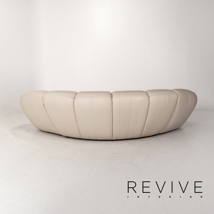 Bretz Kautsch Leather Corner Sofa Gray Sofa Couch #13171