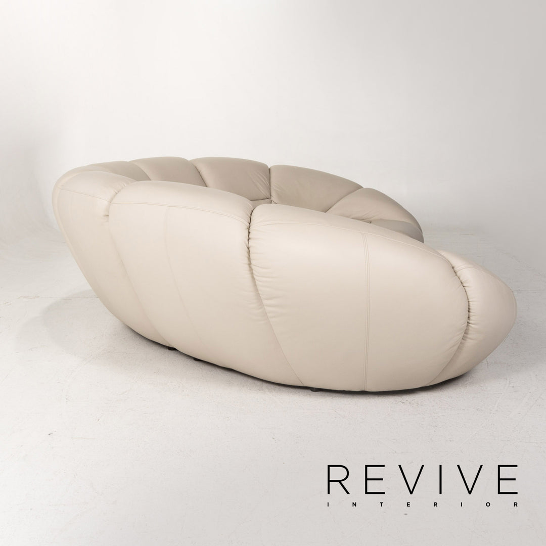 Bretz Kautsch Leather Corner Sofa Gray Sofa Couch #13171