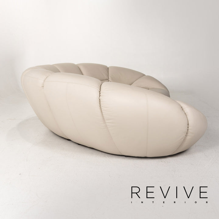 Bretz Kautsch Leather Corner Sofa Gray Sofa Couch #13171