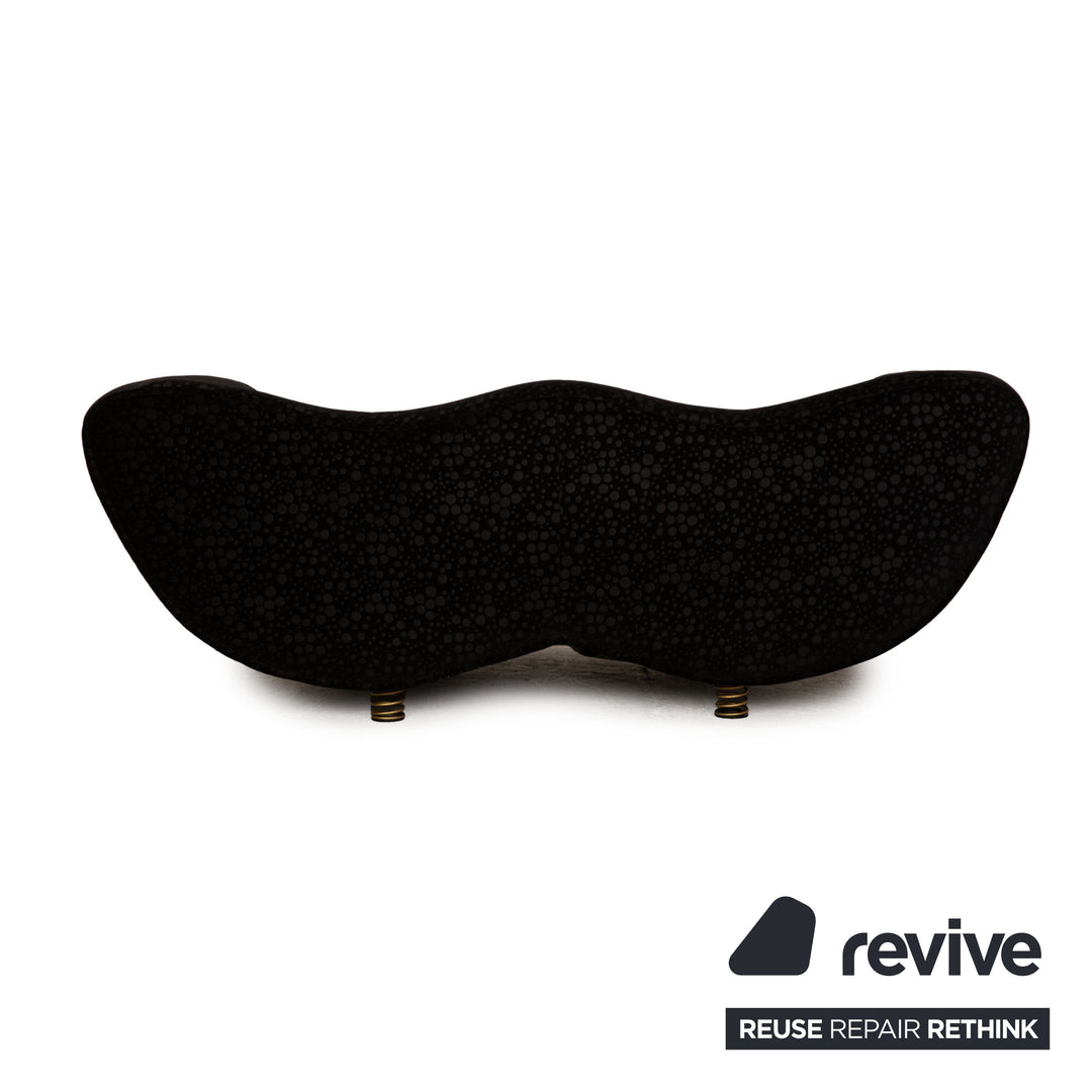 Bretz Laola Hookipa Fabric Black Two Seater Sofa Couch